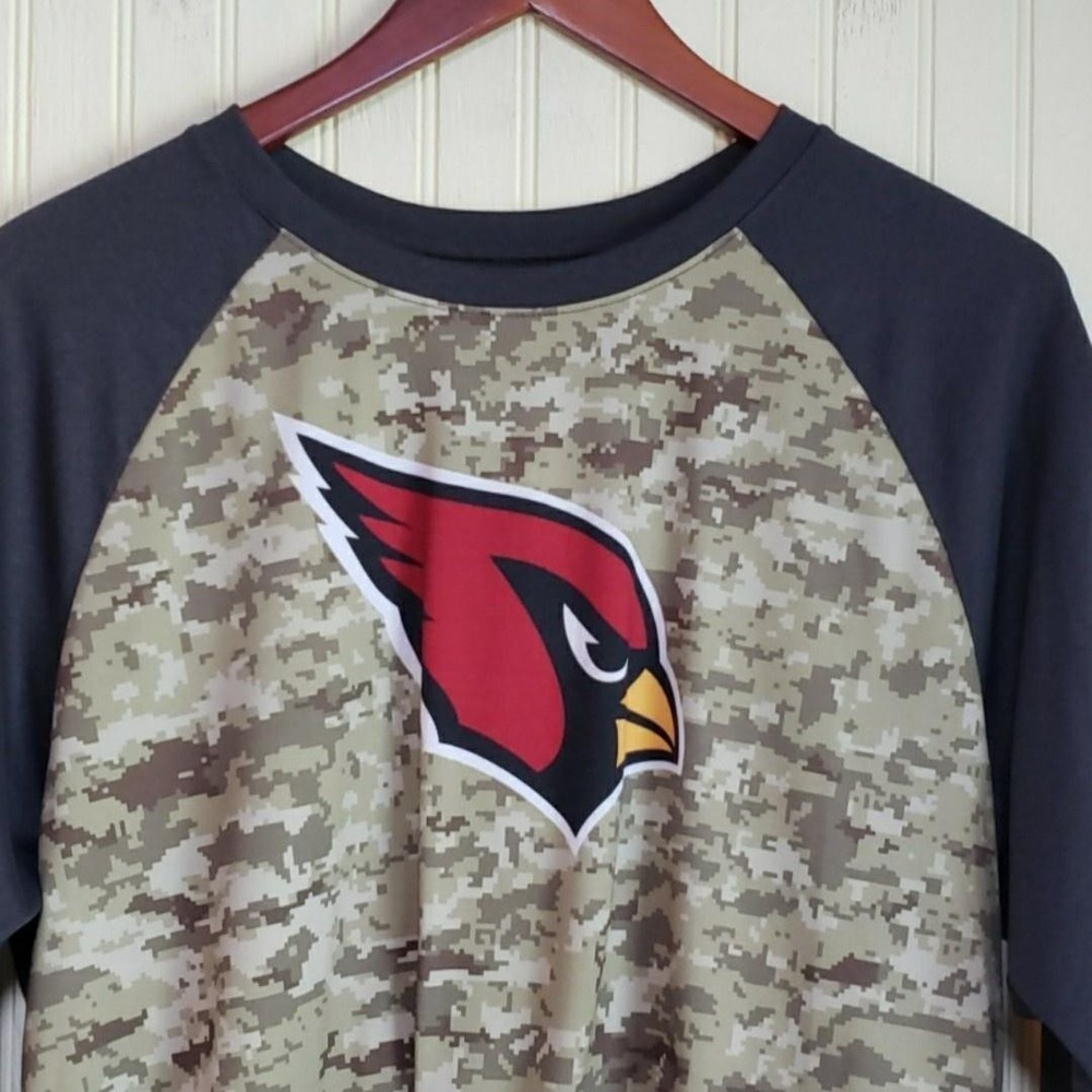 Arizona Cardinals Shirt Mens Large Green NFL Football Nike‎ Salute To Service